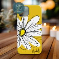 Daisy tendance Floral Illustration Nom personnalis