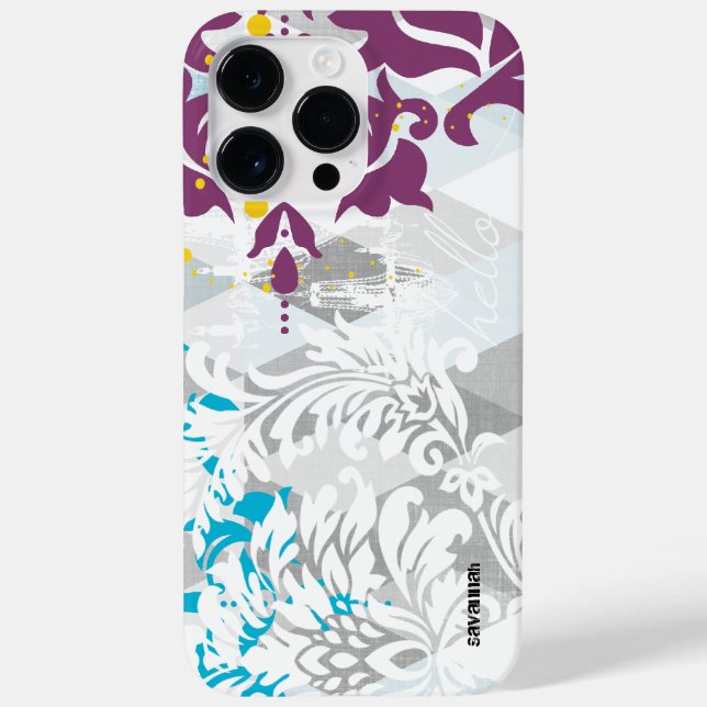 Coques Case-Mate iPhone Damas et lustres sur la conception triangulaire Ab (Verso)