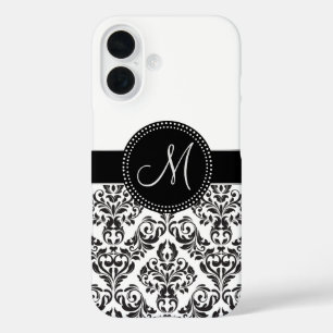 Coque Pour iPhone 16 Damas monogrammes