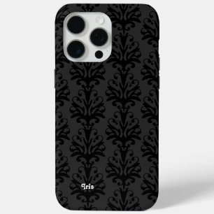 Coque iPhone 15 Pro Max Damas noir personnalisées