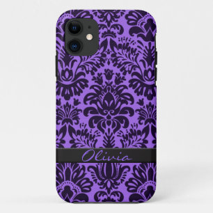 Case-Mate iPhone Case Damas pourpre avec le nom