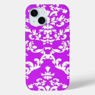 Coque Pour iPhone 15 Damask Bold Violet @ Emporiomoffa