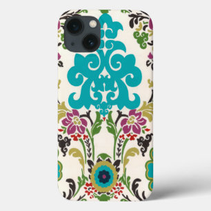Case-Mate iPhone Case Damask Floral Patterns Plum Turquoise