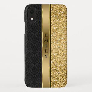 Case-Mate iPhone Case Damask & Gold Parties scintillant