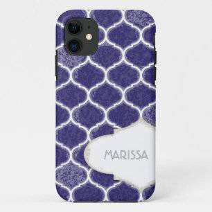 Coque Case-Mate Pour iPhone Damassé de Grunged d'antiquité de treillis de