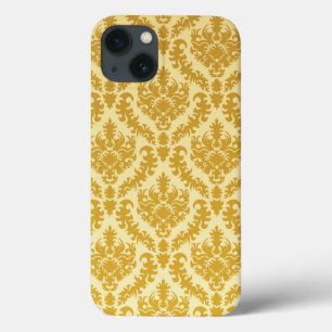 Etui iPhone 13 Damassé d'or