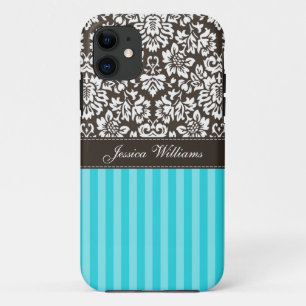 Coque iPhone 11 Damassé et rayures