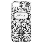 Damassé noire et blanche moderne