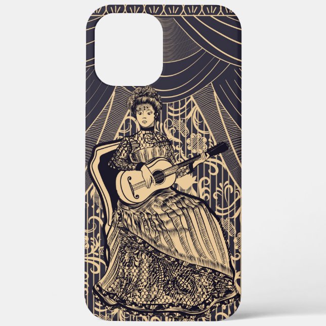 Coques Case-Mate iPhone Dame avec guitare (Verso)