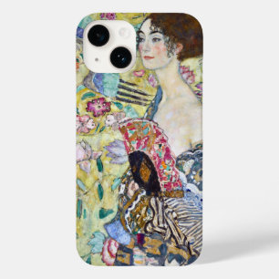 Coque Pour iPhone 14 Dame avec un ventilateur, Gustav Klimt