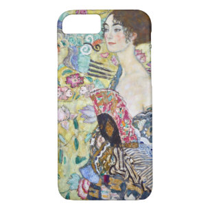 Case-Mate iPhone Case Dame avec un ventilateur, Gustav Klimt