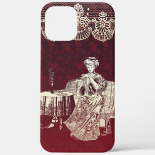 Coques Pour iPhone dame boit du thé