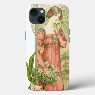 Case-Mate iPhone Case Dame de serre élégante Art Nouveau vintage 