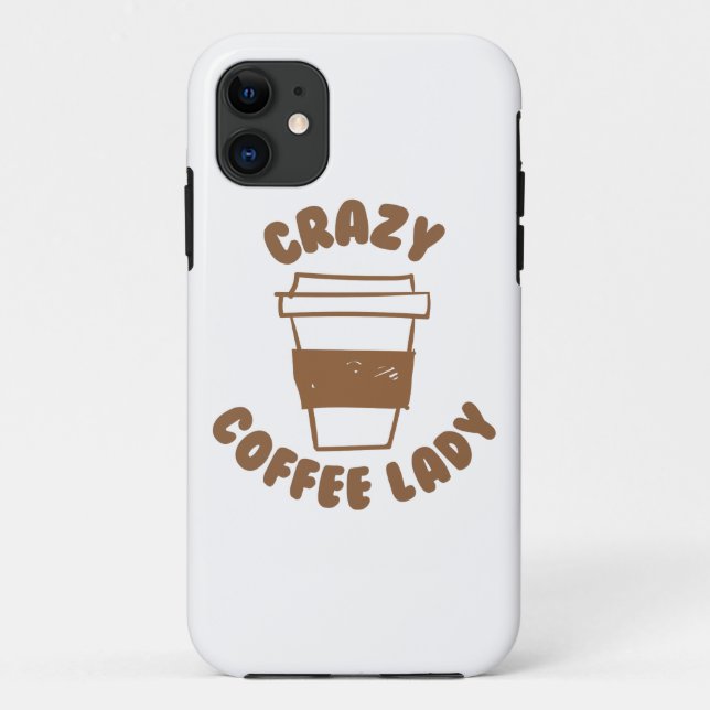 Coques Case-Mate iPhone dame folle de café (Dos)