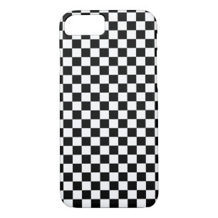 Coques Pour iPhone Damier blanc noir