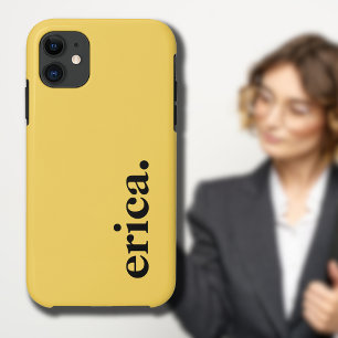 Case-Mate iPhone Case Dandelion Jaune Couleur Solide Nom élégant