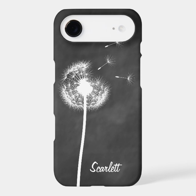 Coques Case-Mate iPhone Dandelion Monogram Chalkboard iPhone 6/6s Plus (Verso)