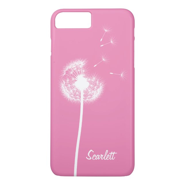 Coques Case-Mate iPhone Dandelion Monogram rose iPhone 7 Plus (Dos)
