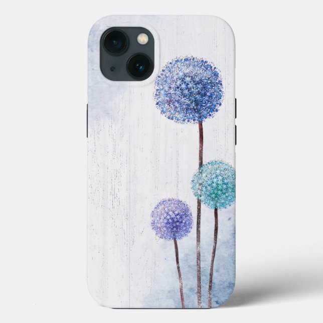 Coques Case-Mate iPhone Dandelions Aquarelle Sur Le Bois (Verso)