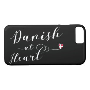 Coque iPhone 8/7 Danois À Heart Mobile Phone Case, Danemark