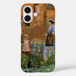 Coque Pour iPhone 16 Dans un jardin à Cookham par George John Pinwell