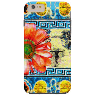 Coque iPhone 6 Plus Tough Danse ancienne avec marguerite orange