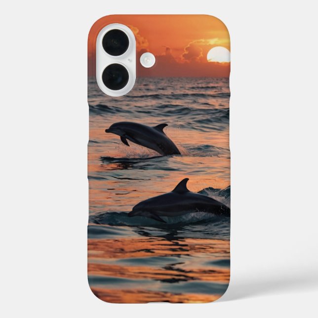 Coques Case-Mate iPhone Danse Dauphin Coucher du soleil (Verso)