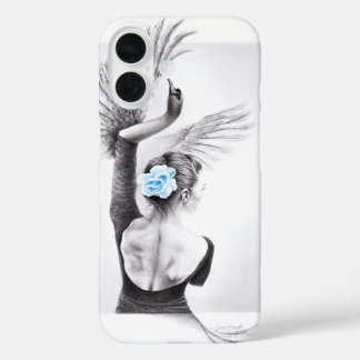 Coques iPhone 16 Danse de Swan femme ballet Dessin surréaliste