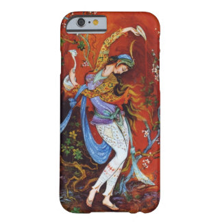 Coque Barely There iPhone 6 Danse persane de femme avec l'oiseau et le vin