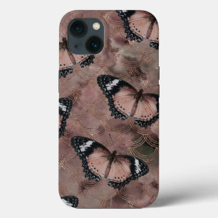 Case-Mate iPhone Case Danse rose de papillon d'or 1