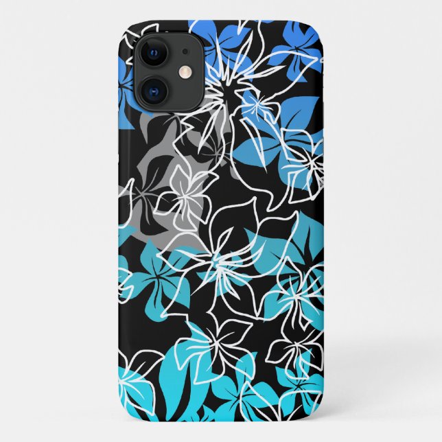 Coques Case-Mate iPhone Danser Hibiscus Hawaiian Blend Floral Blue (Dos)