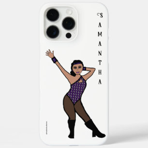 Coques iPhone 16 Pro Max Danseur Personnalisé Impression Violet Argent #2