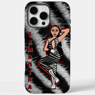 Coques iPhone 16 Pro Max Danseur personnalisé Red Zebra #2