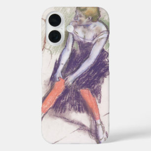 Coque Pour iPhone 16 Danseuse avec des Bas rouges par Edgar Degas