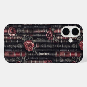 Coque Pour iPhone 16 Dark Academia Bibliothèque gothique Livre Vintage 