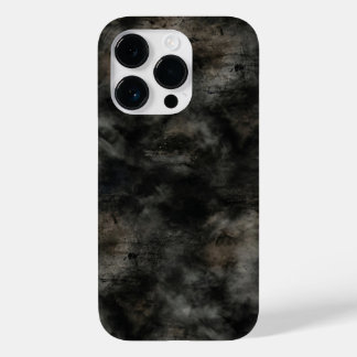 Coque Pour iPhone 14 Pro Dark Charcoal Smoke Grunge Texture iPhone Case