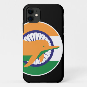 Case-Mate iPhone Case Dauphin de la rivière Inde Drapeau animal national