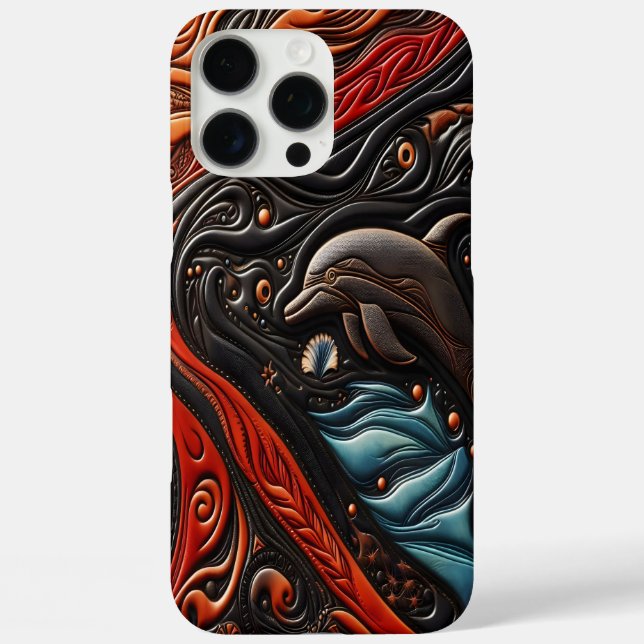 Coques Case-Mate iPhone Dauphin gracieux en mouvement (Verso)