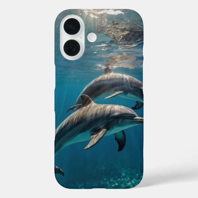 Coques Case-Mate iPhone Dauphins des eaux cristallines (Verso)