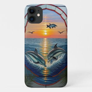 Case-Mate iPhone Case Dauphins sautant au coucher du soleil sur l'océan