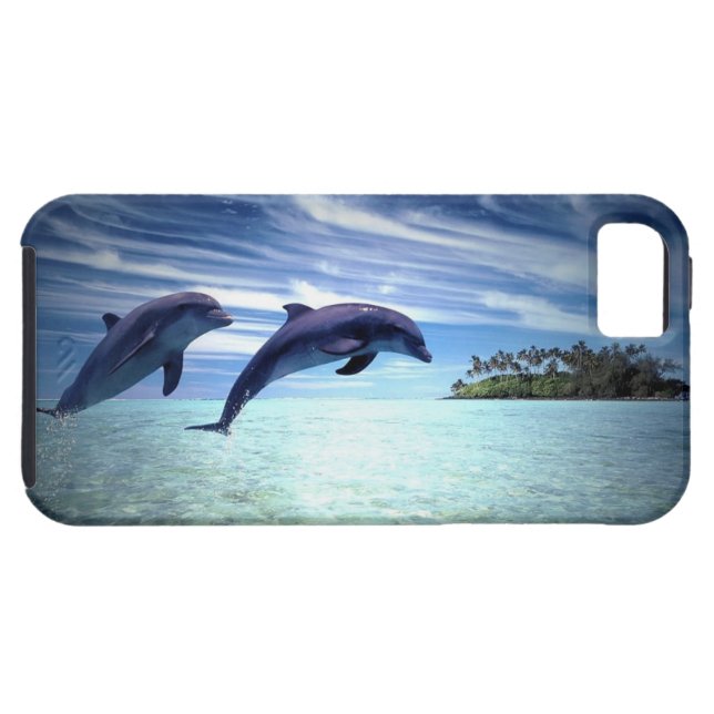 Coques Case-Mate iPhone Dauphins sautants (Dos Horizontal)