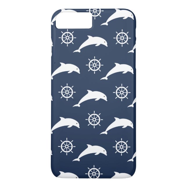 Coques Case-Mate iPhone Dauphins sur le motif de défilé (Dos)