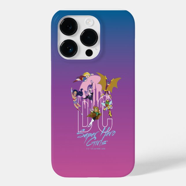Coques Case-Mate iPhone DC Super Hero Girls Skyline (Verso)