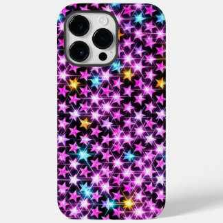 Coque Pour Pour iPhone 14 Pro Max de belles étoiles violettes colorées brillantes