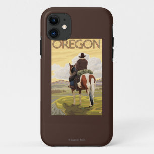Etui iPhone Case-Mate De cowboy affiche de Vintage voyage à cheval
