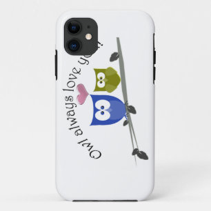 Coques Pour iPhone De hibou amour toujours vous, art mignon de hiboux