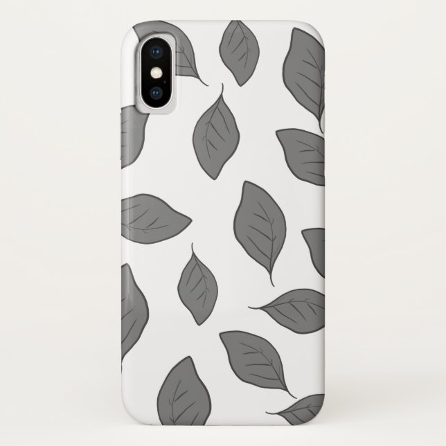 Coques Case-Mate iPhone De mignons feuilles motifs jettent oreiller (Dos)