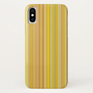 Coque iPhone X De nombreuses bandes multicolores en jaune...