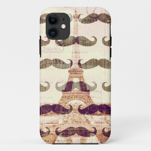 Coques Case-Mate iPhone De Paris avec la moustache (Dos)
