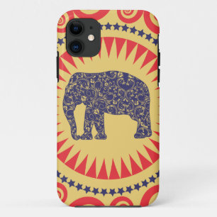 Coques Pour iPhone De très bon goût de Vinatge d'éléphant de dama